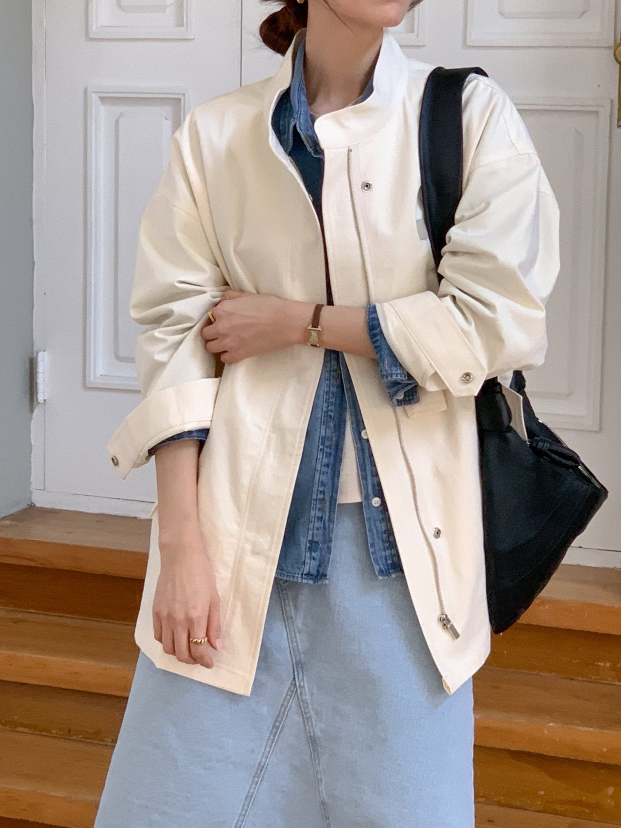 Relaxed Cotton Coat