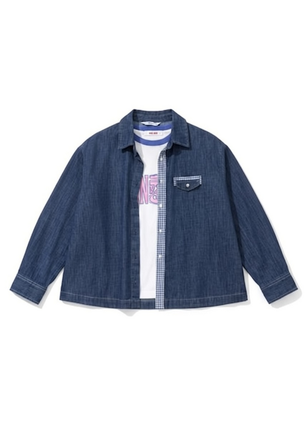 Check Pocket Denim Shirt