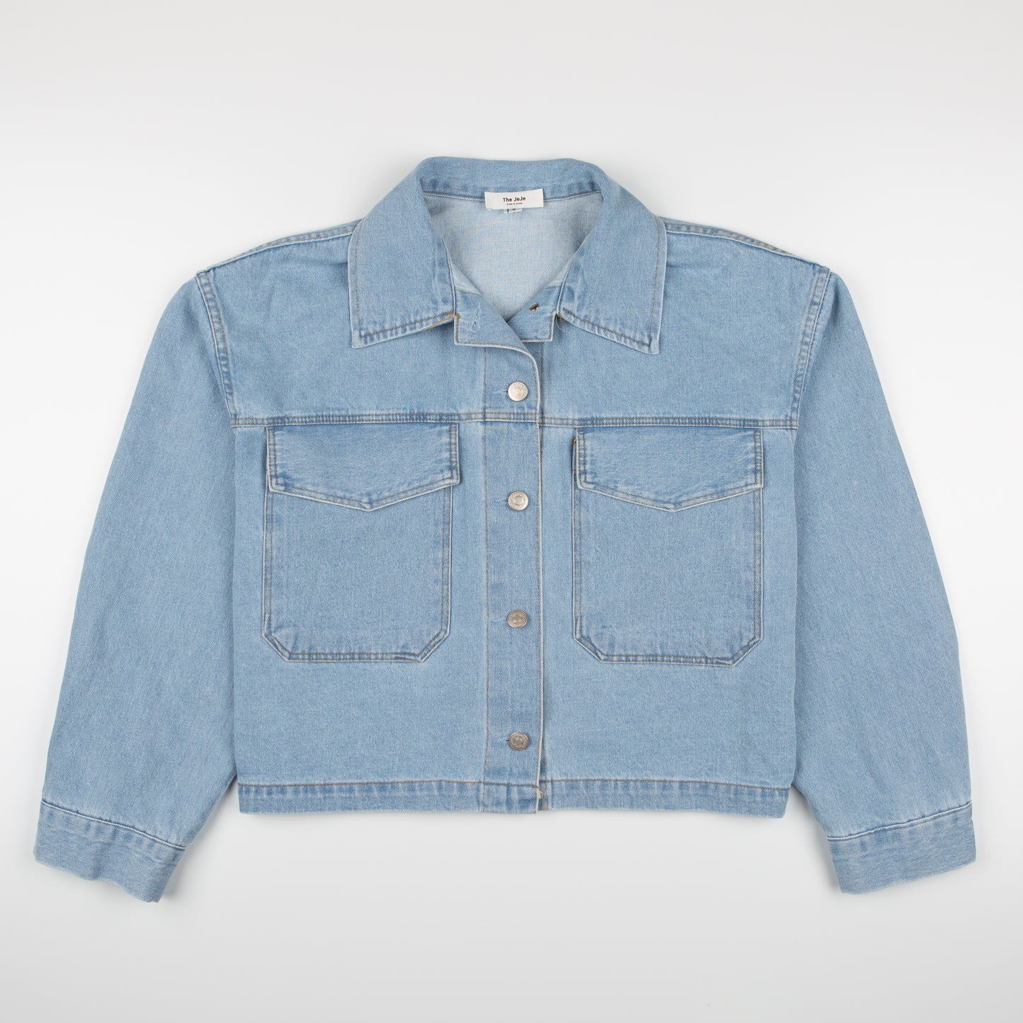 Cropped Classic Denim Jacket