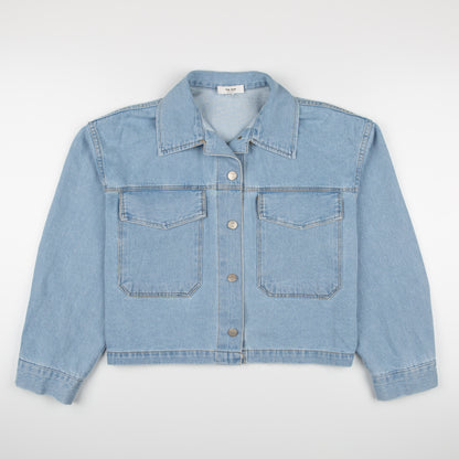 Cropped Classic Denim Jacket