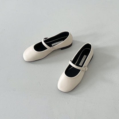 Button Flat Shoes(Pre-Order)