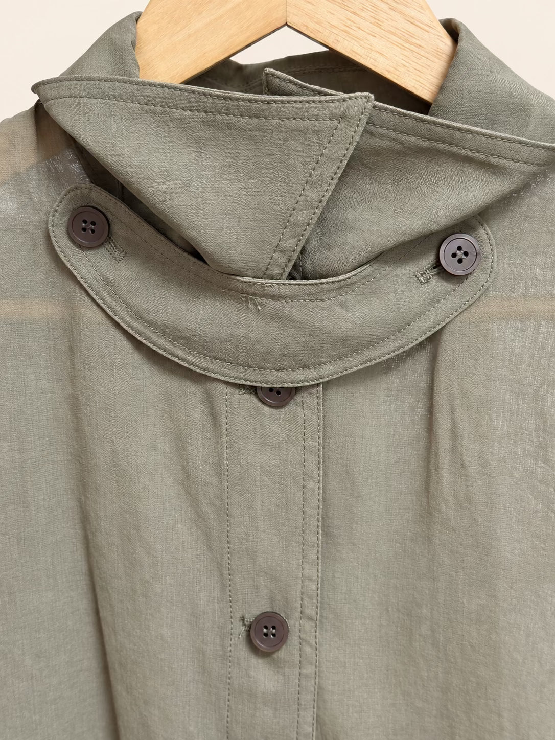 Casual Rayon blend Windbreaker — 원본 색상 · 원본 2 수정본