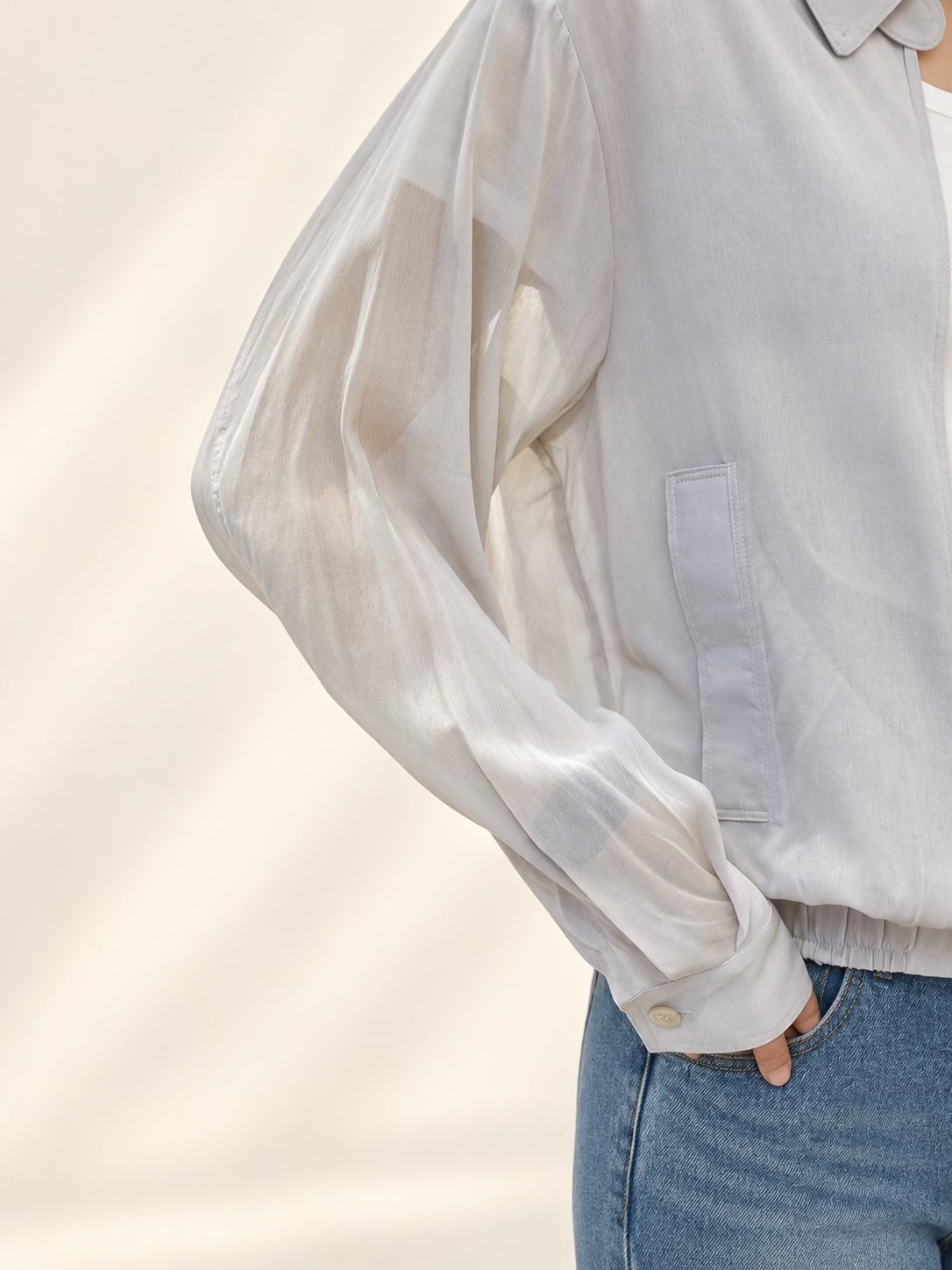 Casual Rayon blend Windbreaker — 원본 색상 · 원본 16 수정본