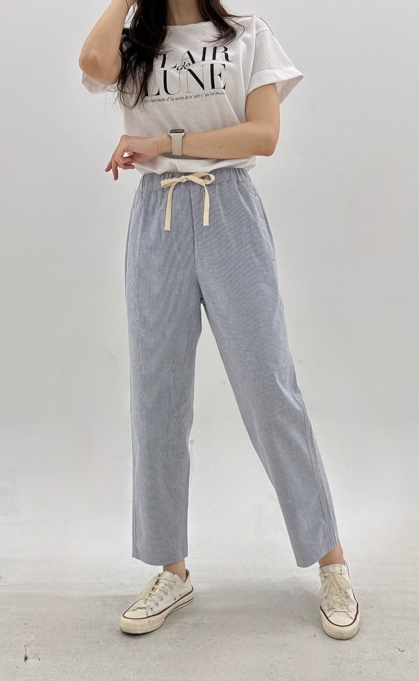 【JICHOI】24fw LAYERED BANDING TROUSERS JiyongKim SUN-BLEACHED LAYERED STRAP HALF TROUSERS – 082plus