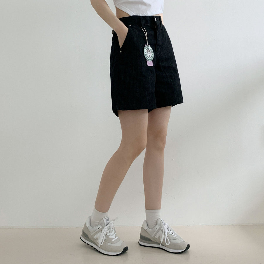 Back Banding Cotton Shorts