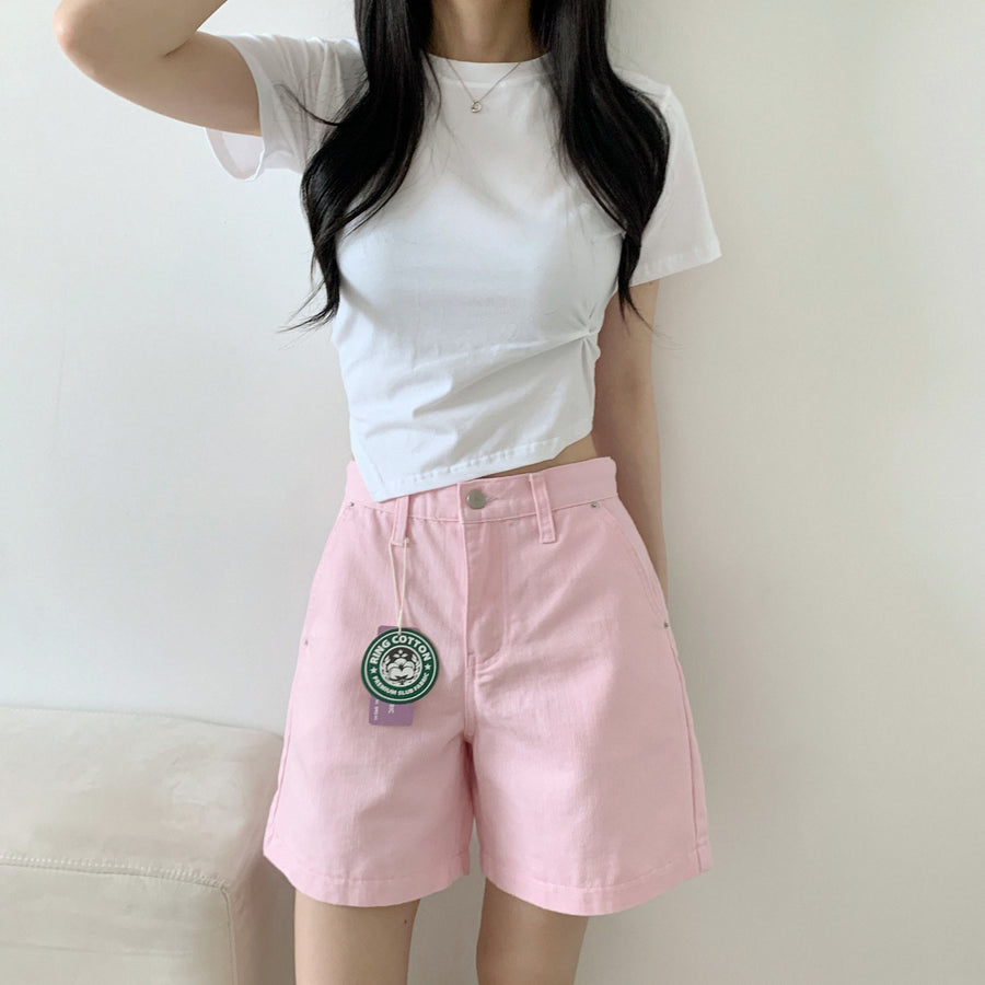 Back Banding Cotton Shorts