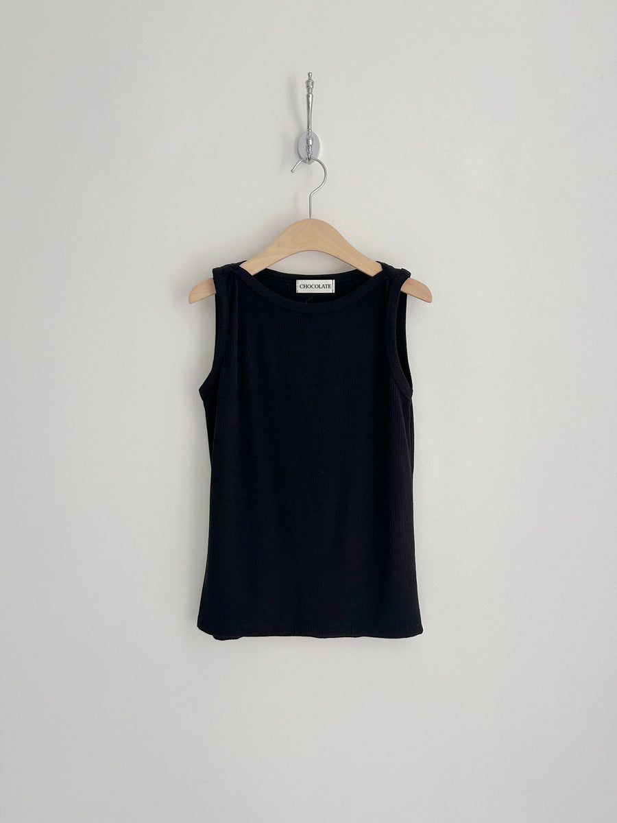 Ribbed Sleeveless Top