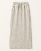 Straight fit Linen Banding Skirt — Beige — product view