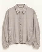 Casual Rayon blend Windbreaker — Light grey — product view