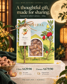 NURIDAL 500g roasted and salted cashew gift box, Mid-Autumn preorder: one box S$29.90 or three S$79.90.